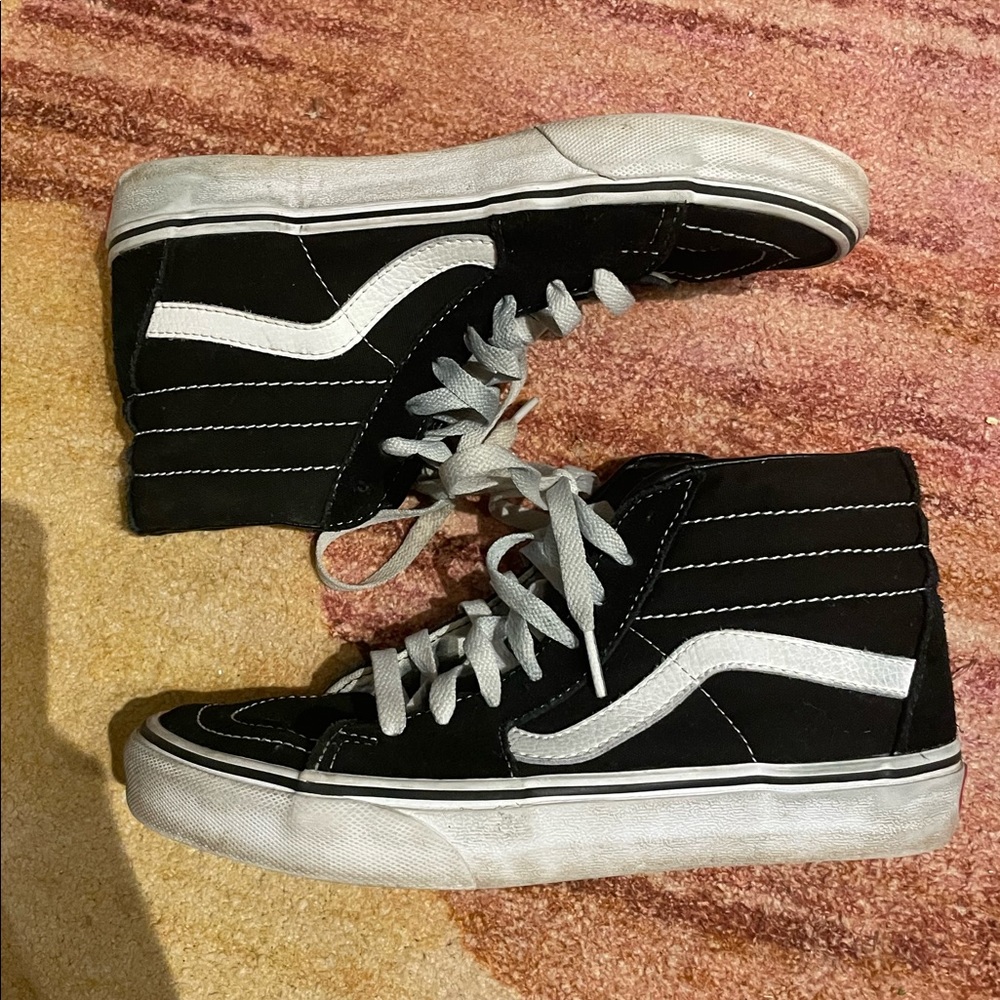 7.5 Black High Top Vans